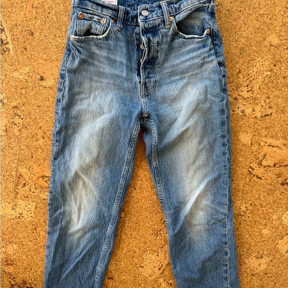 GAP Blue Relaxed Jeans with Vintage Fading